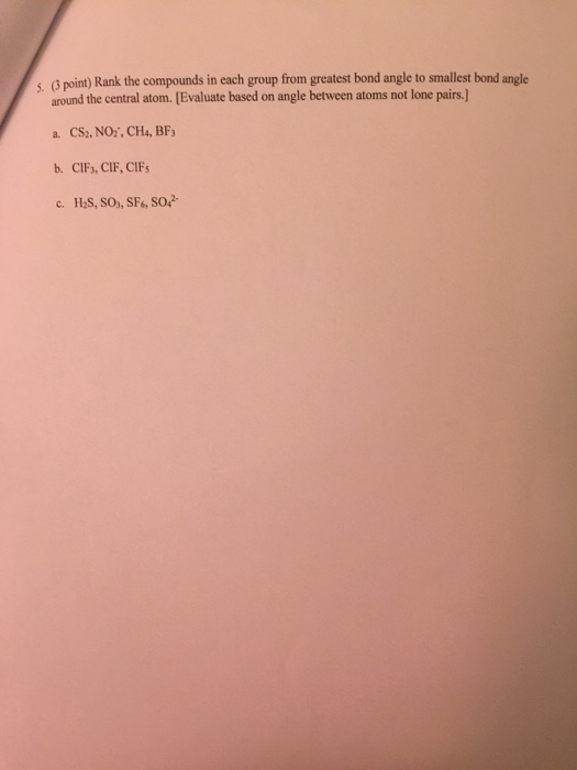 Solved Name 1. (6 points) For each of the following | Chegg.com