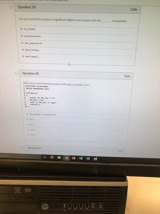 Solved 2 pts D Question 19 You can control the number of | Chegg.com