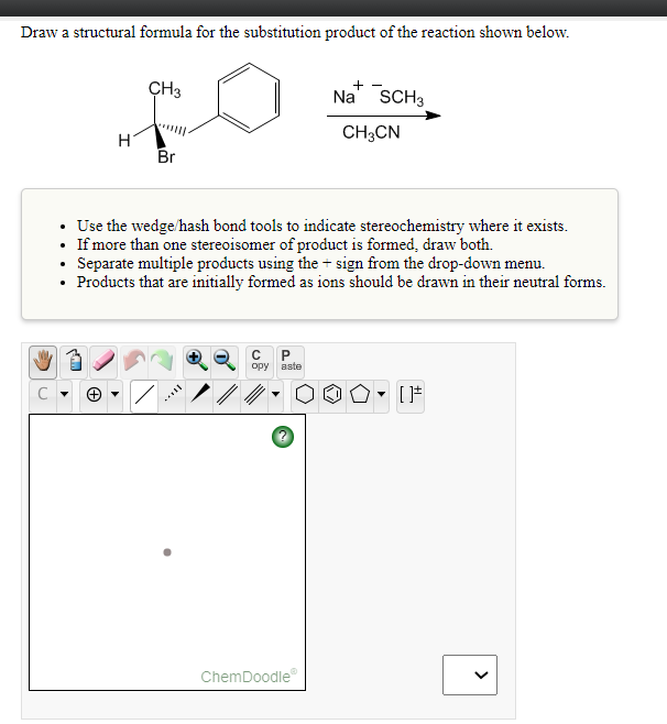 Solved Draw A Structural Formula For The Substitution | Chegg.com