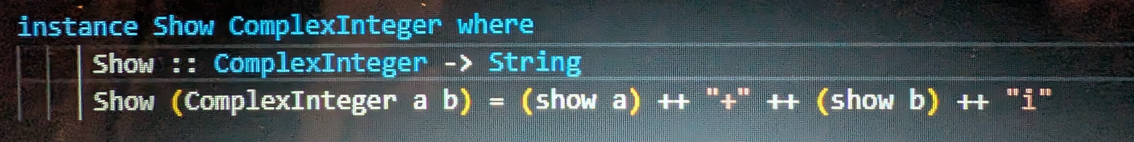 Solved Currently trying to ﻿make a haskell function show for | Chegg.com