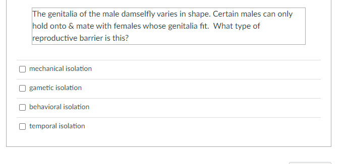 Solved Which Situation Is An Example Of A Prezygotic | Chegg.com