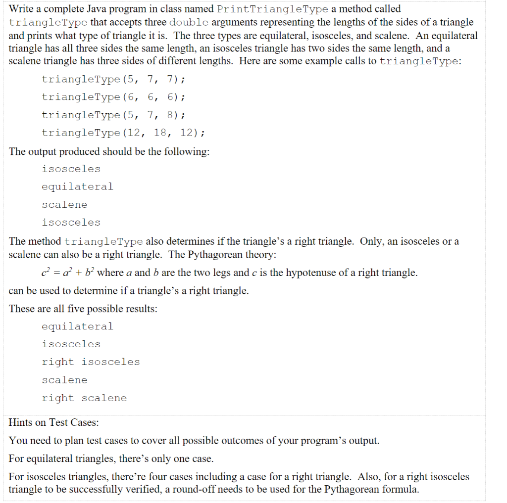 Solved Write a complete Java program in class named | Chegg.com