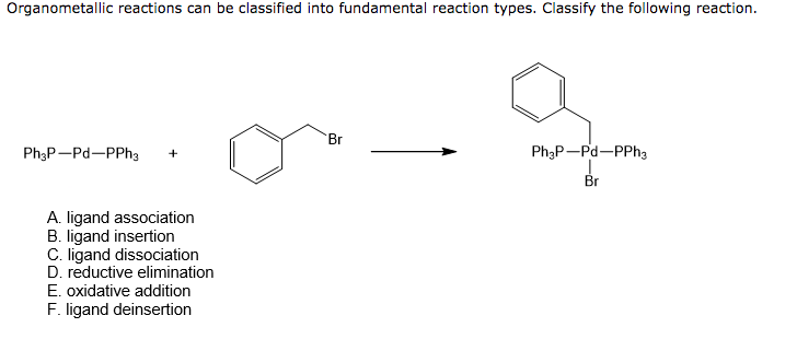 Solved Organometallic Reaction Mechanistic Steps Can Be | Chegg.com