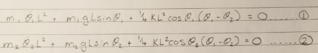 Solved M O L Mi Glsing 4 K L Cos Q 0 Qg 0 Chegg Com