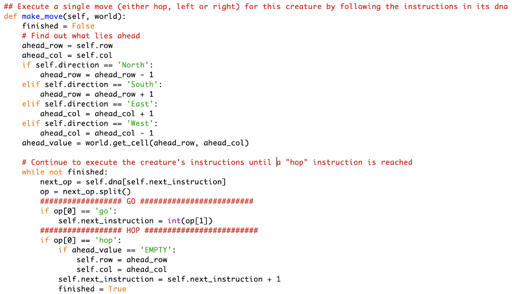 Python turtle help Given a world of grid size = | Chegg.com