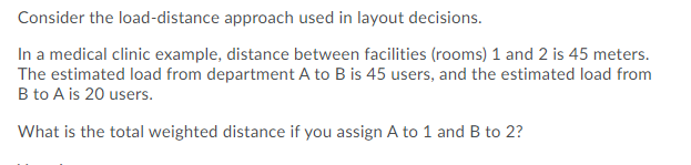 Solved Consider the load-distance approach used in layout | Chegg.com