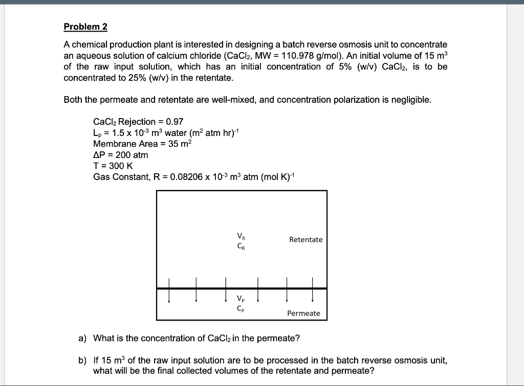 Solved Problem 2 A Chemical Production Plant Is Interested | Chegg.com