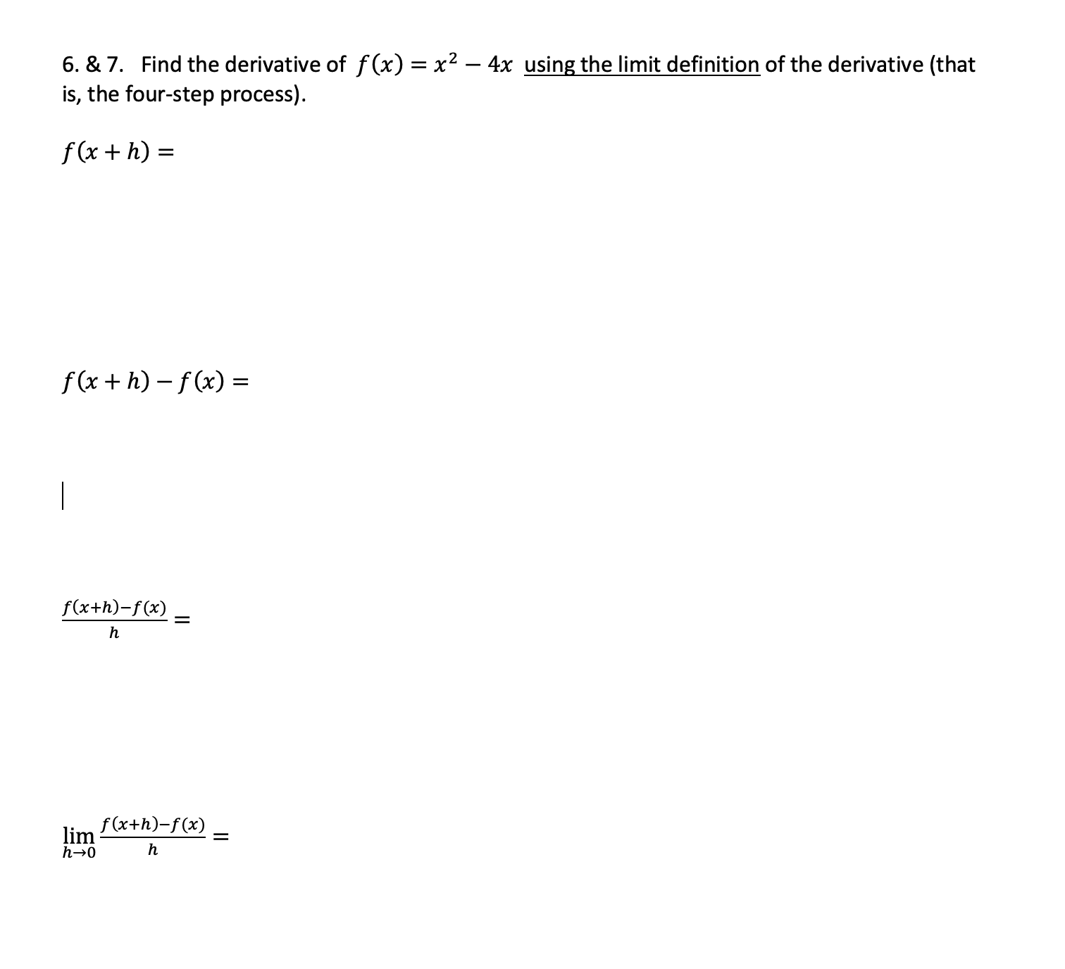 derivative of (x^2-4)^7