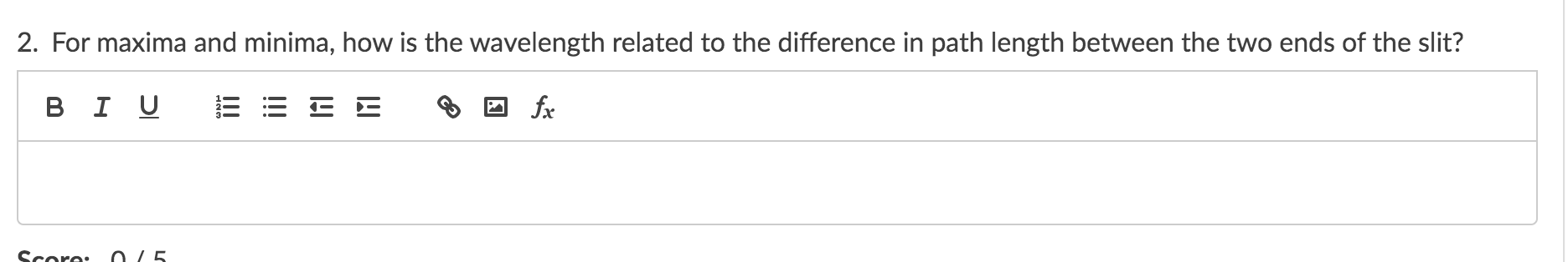 Solved Diffraction of Light by a Single Slit Wavelength: 600 | Chegg.com