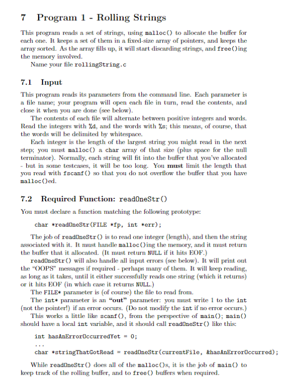 Solved 5 Makefile - Requirements In this project, you must | Chegg.com