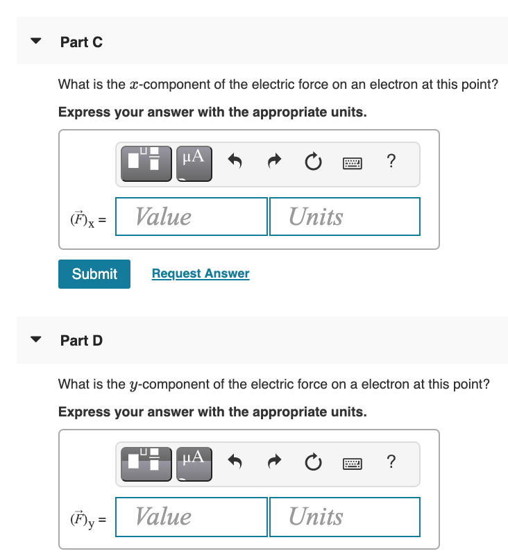Solved The electric field at a point in space is Ē =( 600 î | Chegg.com