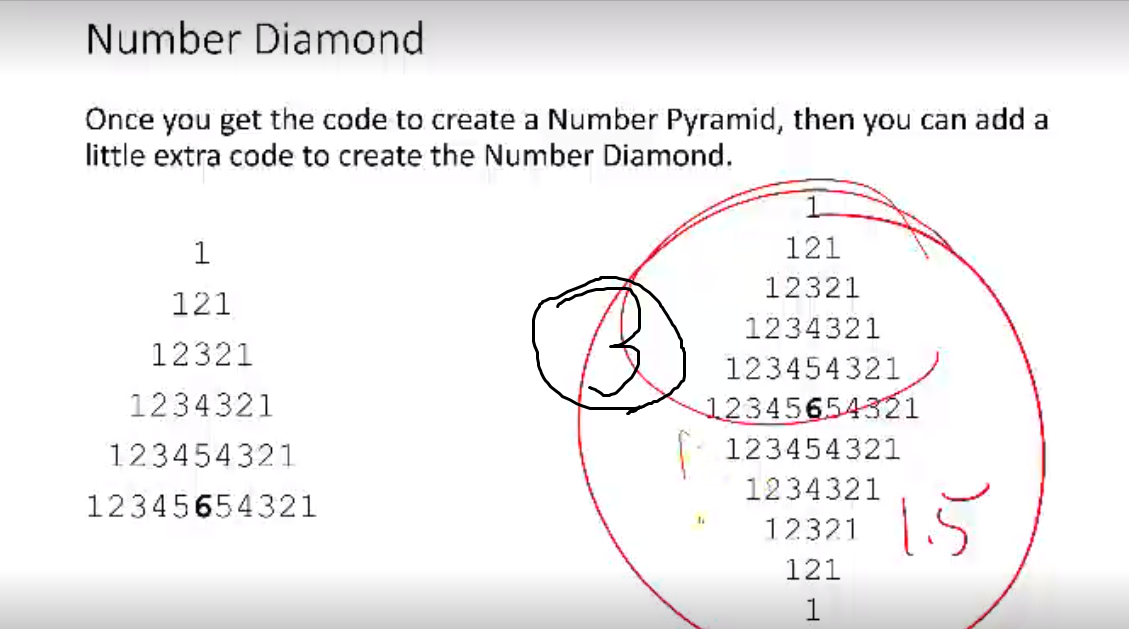 Solved Number Pyramid Use embedded while loops to build the | Chegg.com
