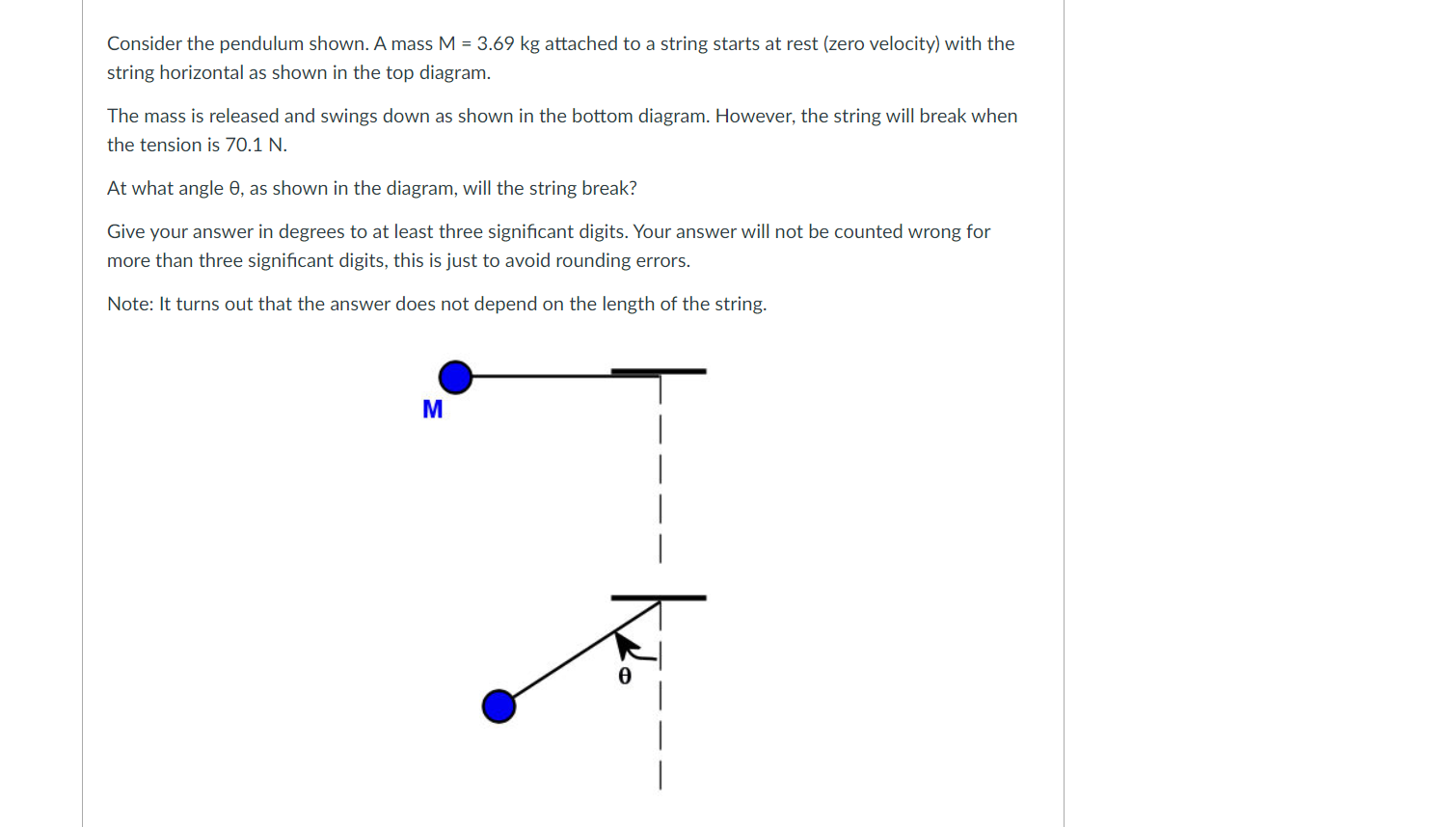 Three masses m, m, and mz are attached to a string as shown in the figure.  All three masses are held rest and then released. To keep m, rest, the  condition is