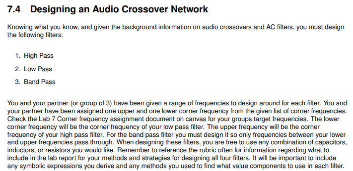 Solved Please design filters the low pass, high pass and | Chegg.com