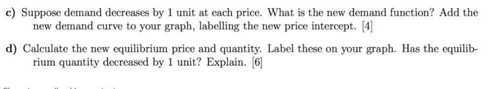 Solved 5. Suppose the demand and supply functions are given | Chegg.com
