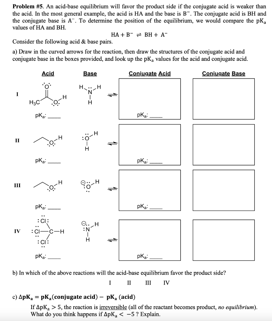 Solved I can look up the pKa values for the acid and | Chegg.com