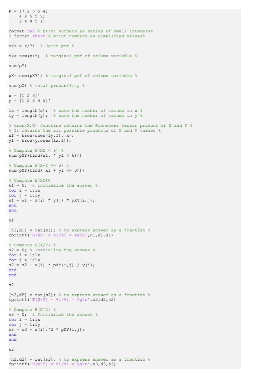 Solved Problem 8: Use ONLY MATLAB to answer this question. | Chegg.com