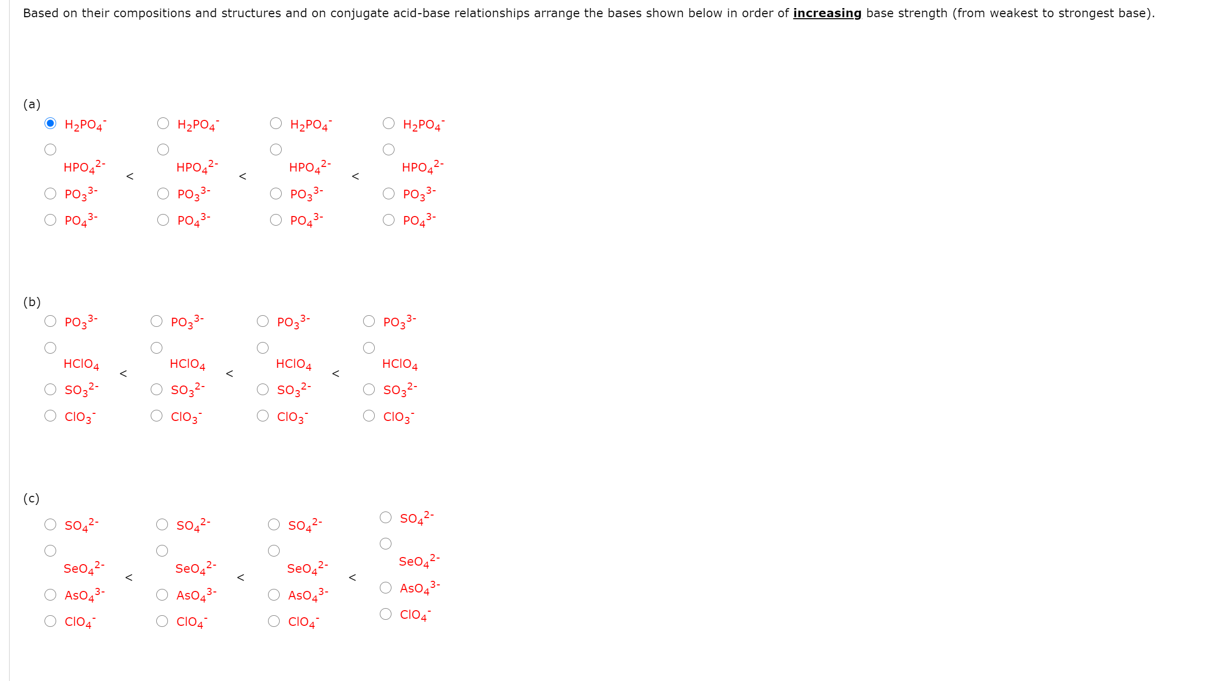 Solved Based on their compositions and structures and on