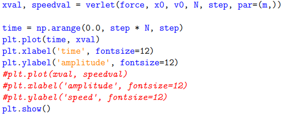 Solved Question 10: Use the Verlet method (see script, | Chegg.com