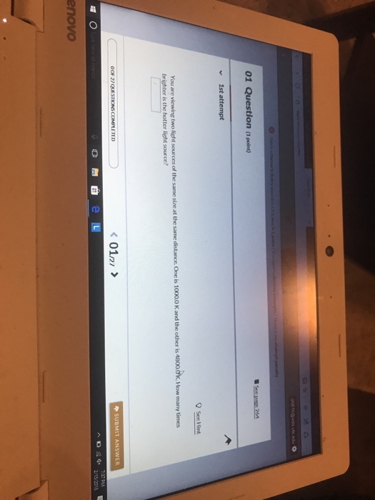 Solved 01 Question (1 point 1st attempt See Hint 4800.0K. | Chegg.com