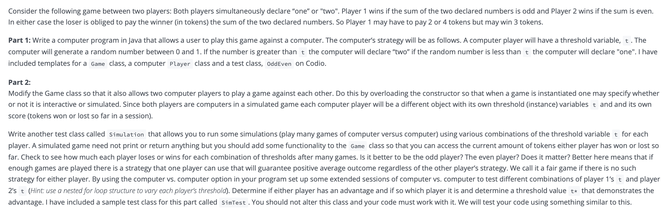 Consider the following game between two players: Both | Chegg.com