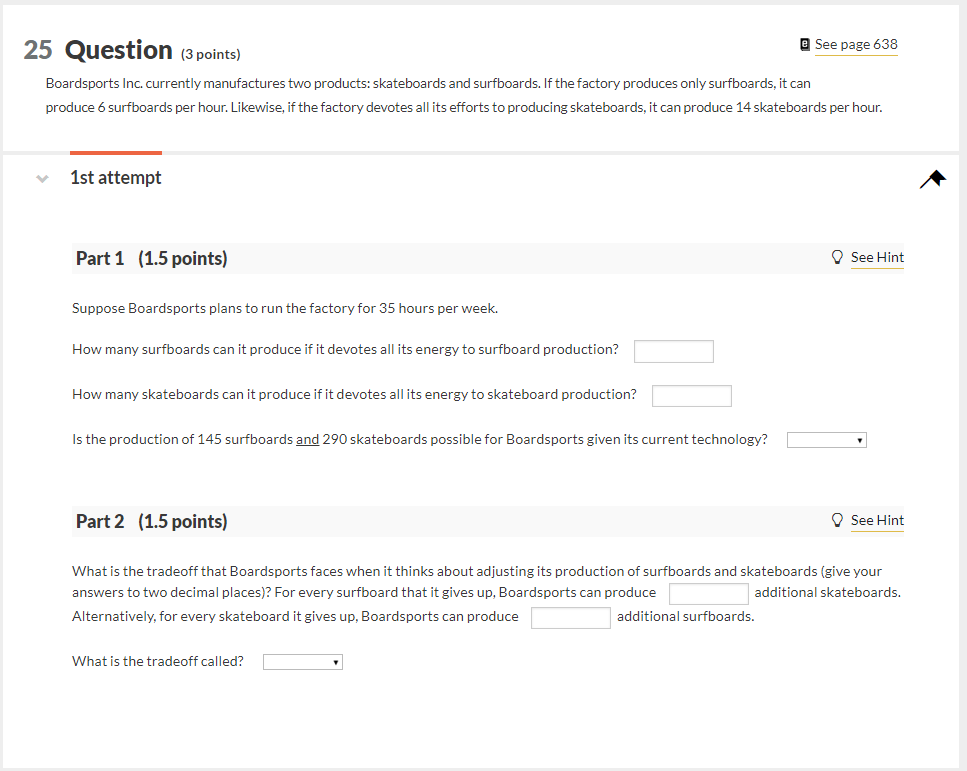 Solved 5 Question (3 points) e See page 638 Boardsports Inc. | Chegg.com