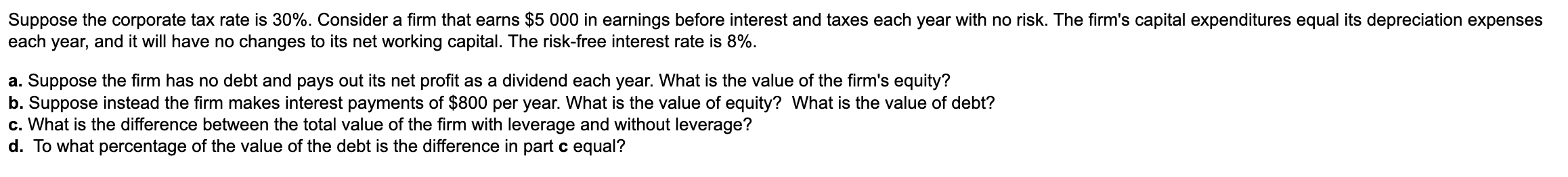 solved-suppose-the-corporate-tax-rate-is-30-consider-a-chegg