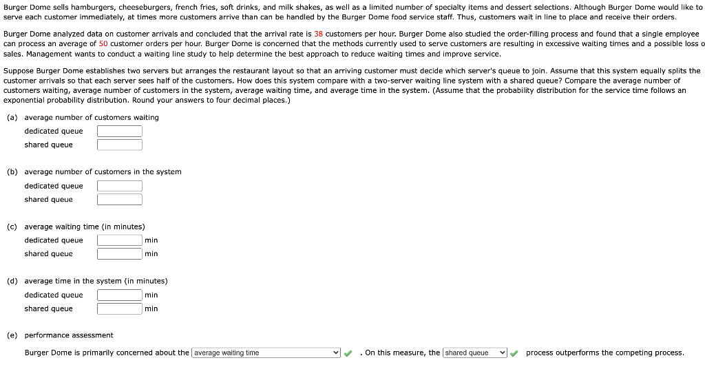 Solved Burger Dome sells hamburgers, cheeseburgers, french