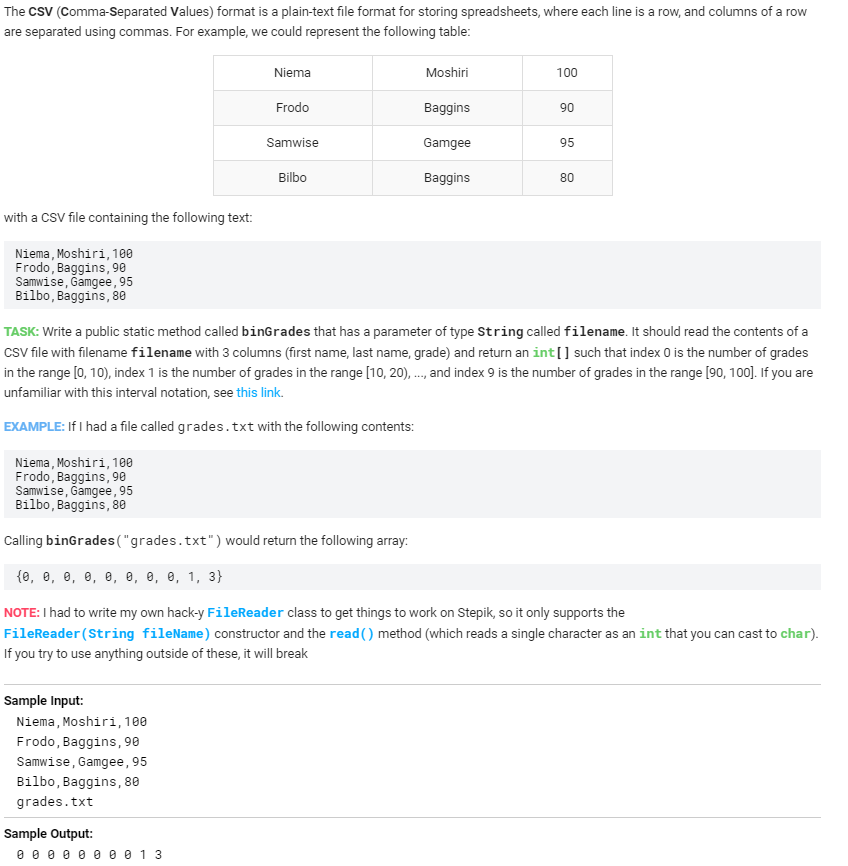 The CSV (Comma-Separated Values) format is a | Chegg.com