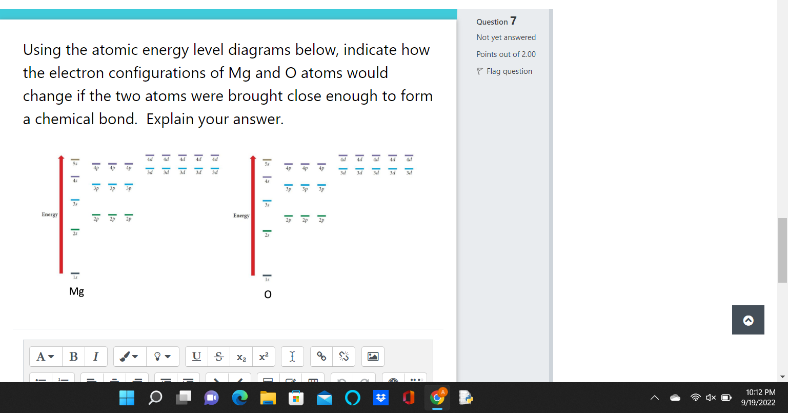 Solved \begin{tabular}{l} Using the atomic energy level | Chegg.com