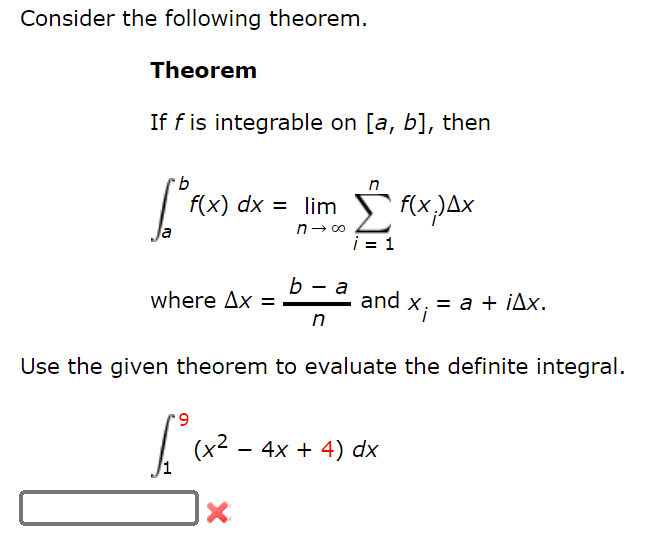 Solved Consider The Following Theorem. Theorem If F Is | Chegg.com