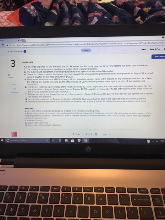 cure I https/ Help Save & Exit Su ·Problems 3 Problem | Chegg.com