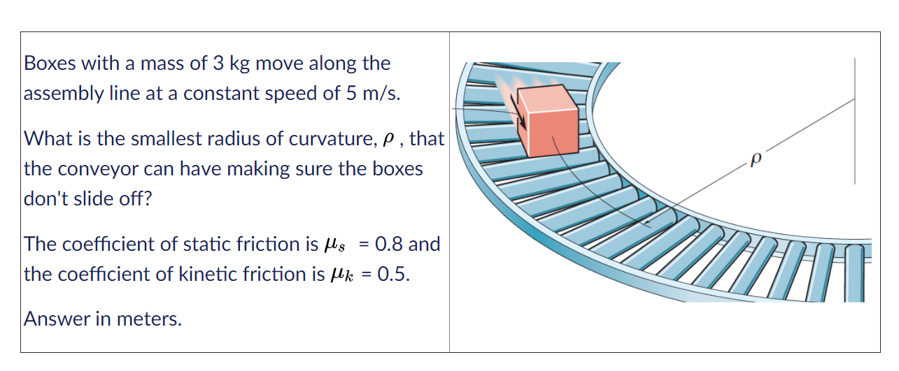 Solved Boxes with a mass of 3 kg move along the assembly