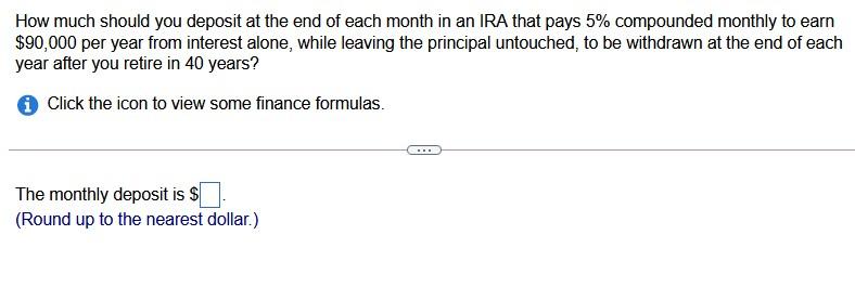 Solved How much should you deposit at the end of each month | Chegg.com