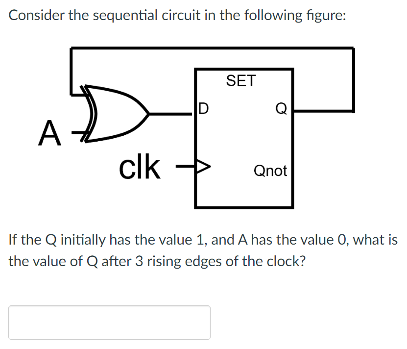 Solved Consider The Sequential Circuit In The Following | Chegg.com