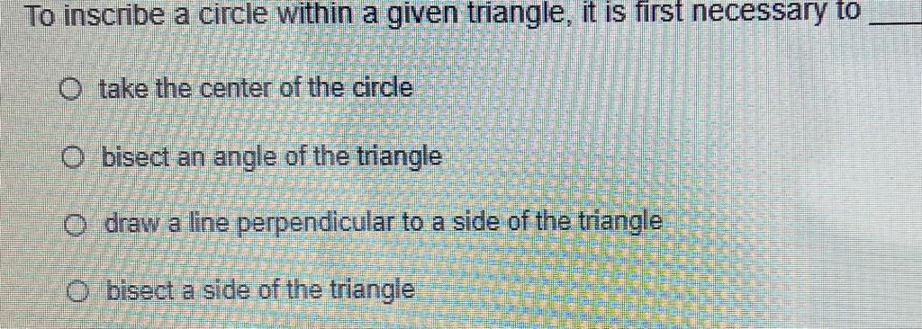 to inscribe 3 circle in a given triangle