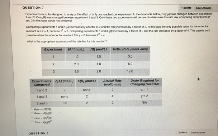 Solved Experiments must be designed to analyze the effect of | Chegg.com