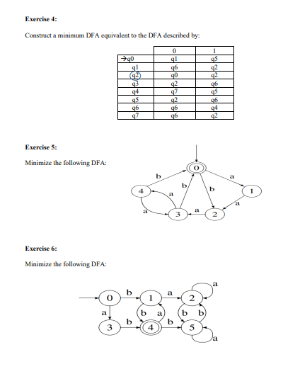 Solved Exercise 2 Given The Regular Expression A ∗ A B Aa