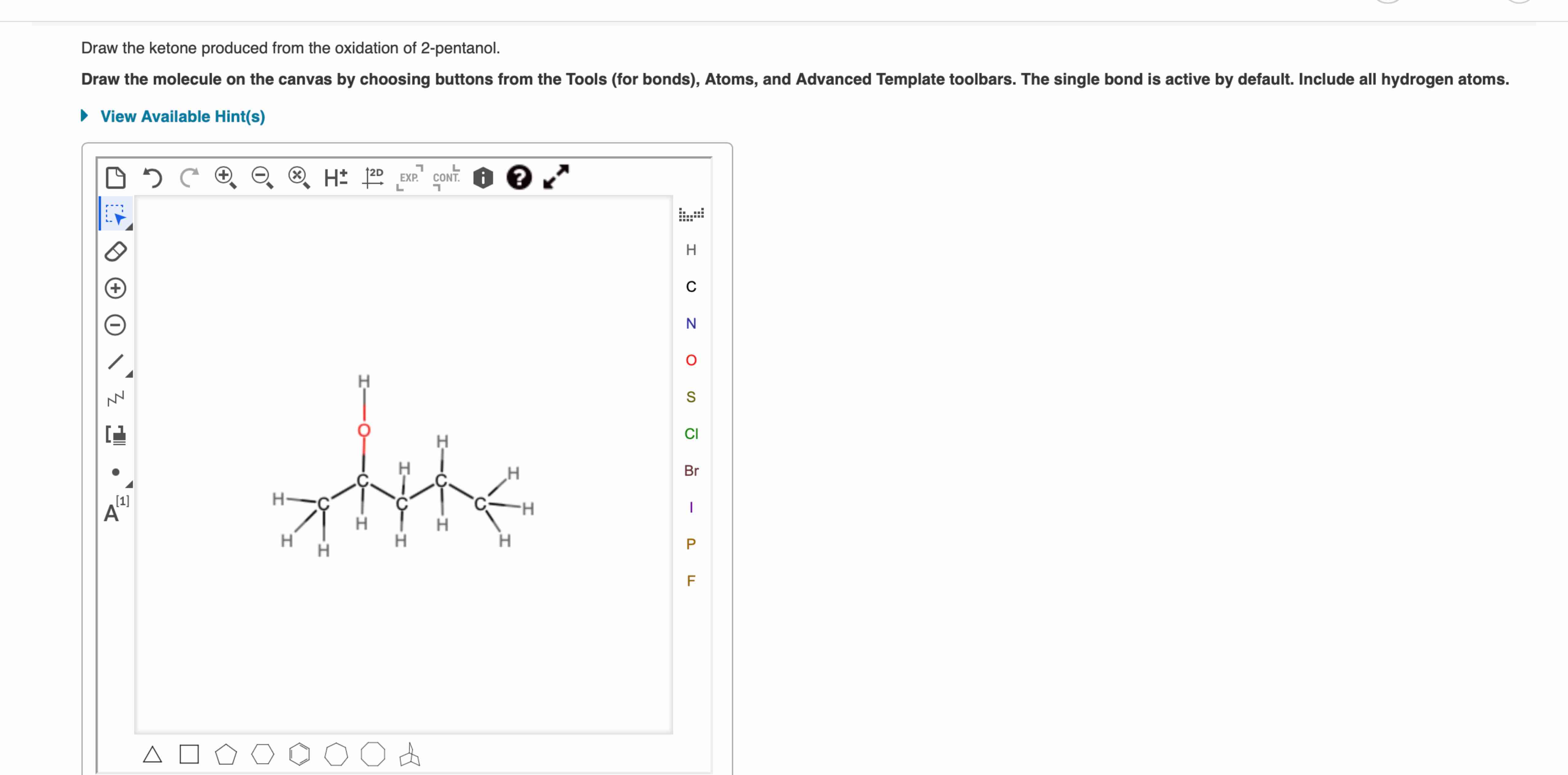 Solved Draw the ketone produced from the oxidation of | Chegg.com