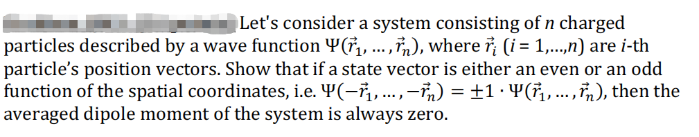 Solved Let's consider a system consisting of n charged | Chegg.com