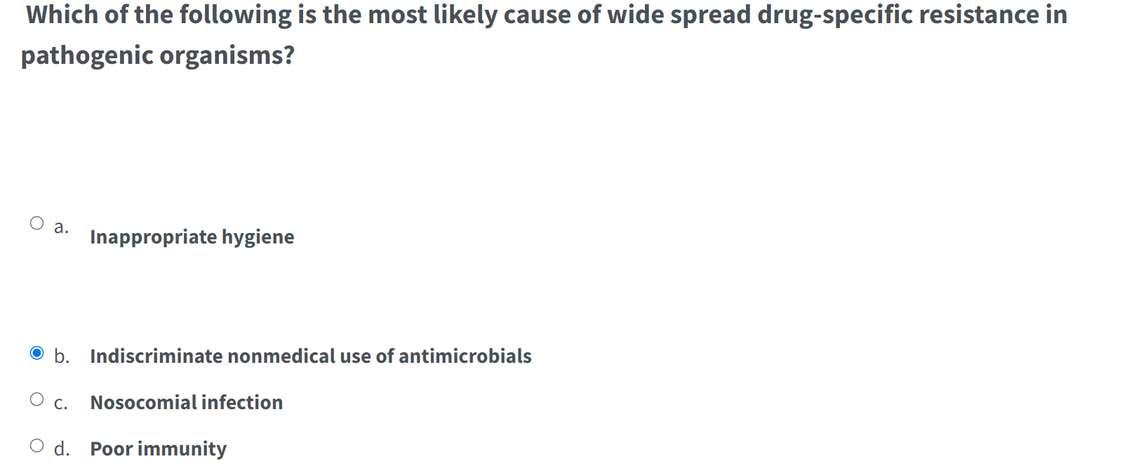 Solved Which of the following is the most likely cause of | Chegg.com