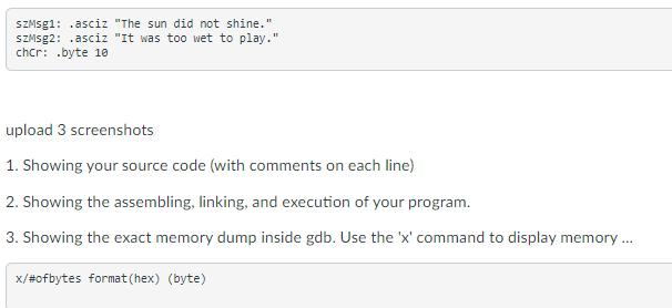 Solved Write a 64-bit assembly program that prints two | Chegg.com