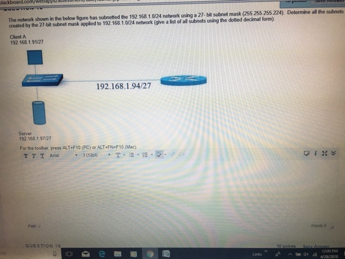 Solved The network shown in the below figure has subnetted | Chegg.com