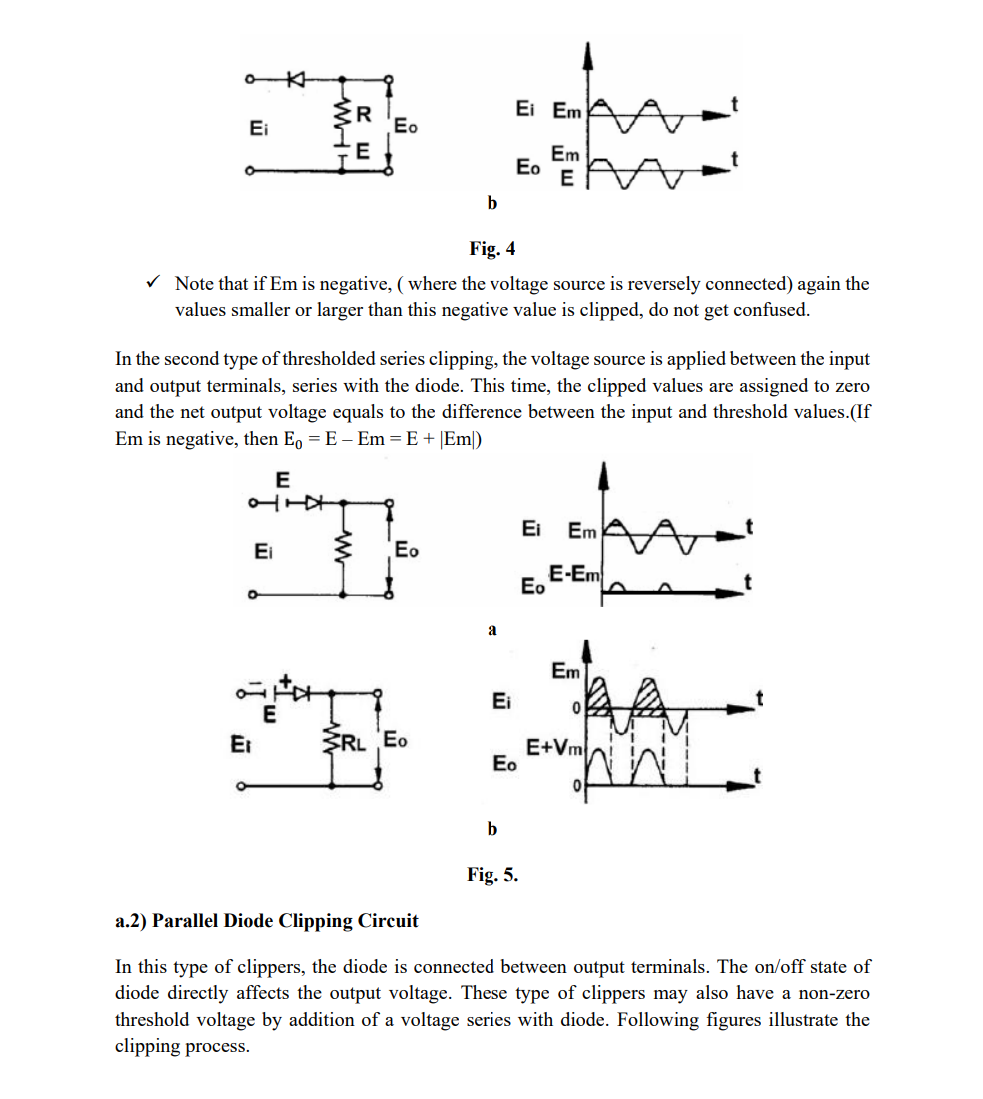Solved Experiment 5 Diode Clipping and Clamping Circuits