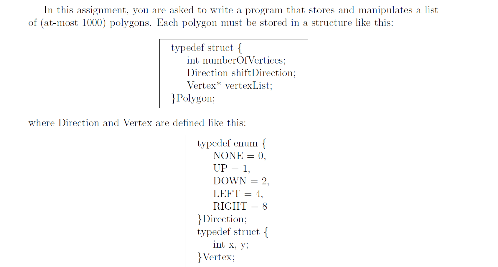 Solved In this assignment, you are asked to write a program | Chegg.com