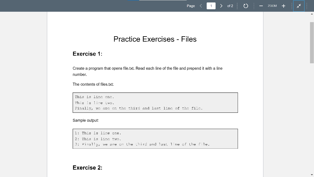 Solved Page of 2 0 70KOM + Practice Exercises - Files | Chegg.com