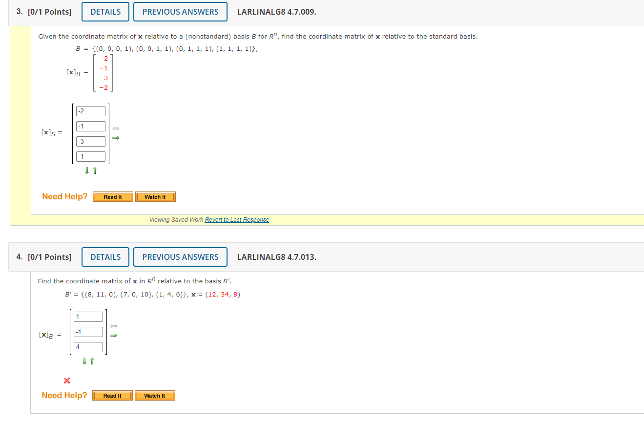 Solved linear algebra please answer two of the question i | Chegg.com