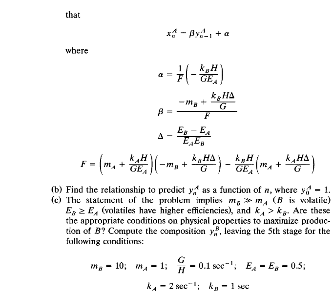 Is the separation as 5.4. A gas-liquid chemical | Chegg.com