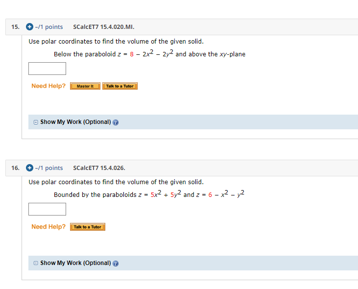 Solved Please help me. I always make mistakes on these two | Chegg.com