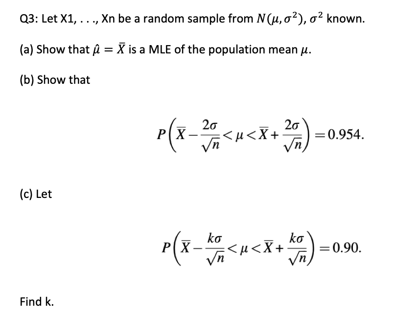 Solved Q3 Let X1 Be A Random Sample From N U 02 Chegg Com